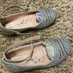 Gently used sparkly girls shoes size 13